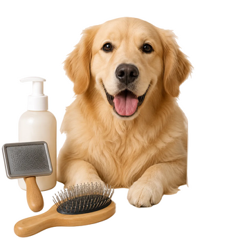 Kogoly dog essentials collection featuring toys, grooming, and feeding