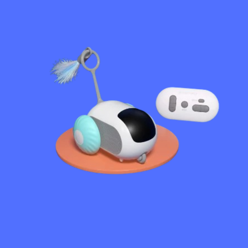 Remote Control Interactive Cat Car Toy, Automatic Self-Moving USB Rechargeable