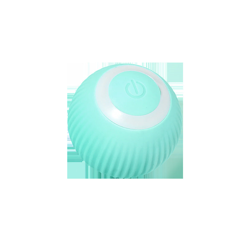 Green Automatic Gravity Rolling Ball Cat Toy – Interactive Rechargeable Pet Toy
