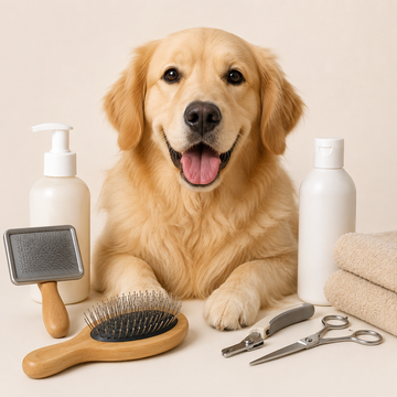 Kogoly dog essentials collection featuring toys, grooming, and feeding accessorie