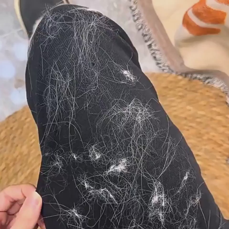 Deshedding grooming glove mitt demonstration
