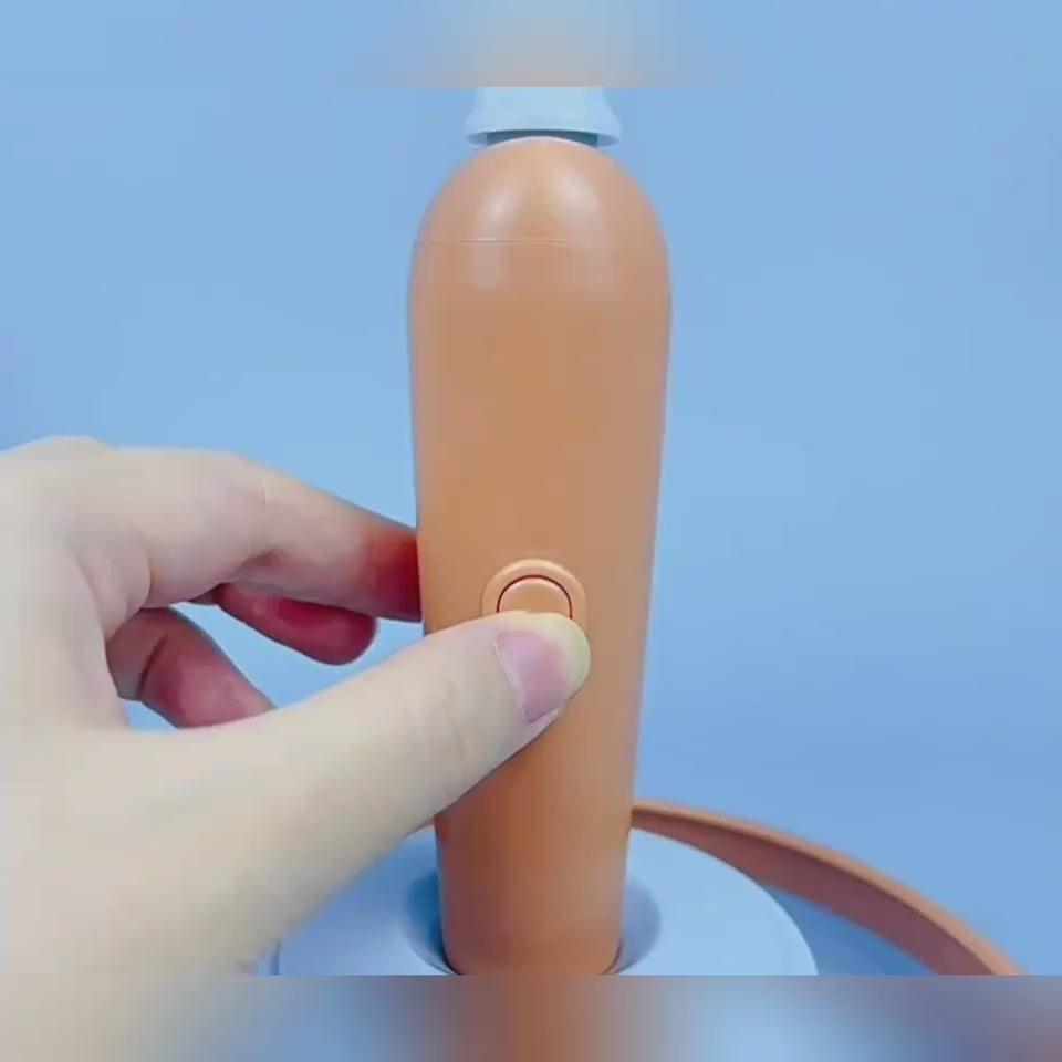 2-in-1 cat toy with feather, interactive self-play turntable demonstration